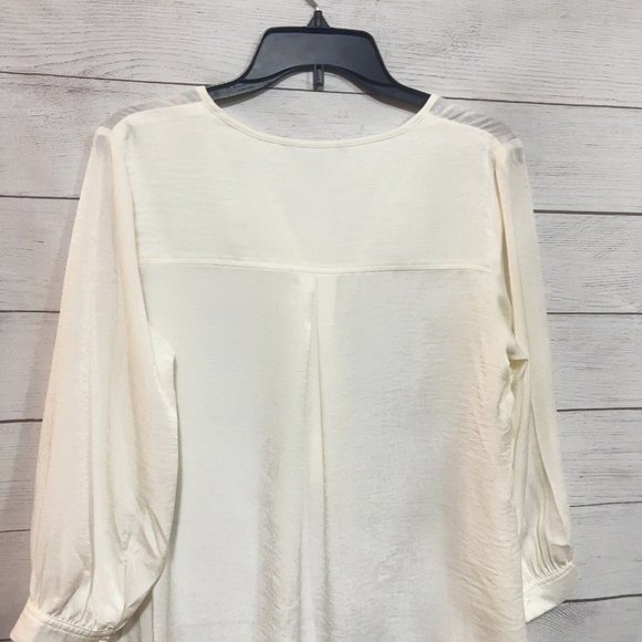 Woman Button Long Sleeve Satige n BeiBanana Republic Size XS New - Picture 6 of 12